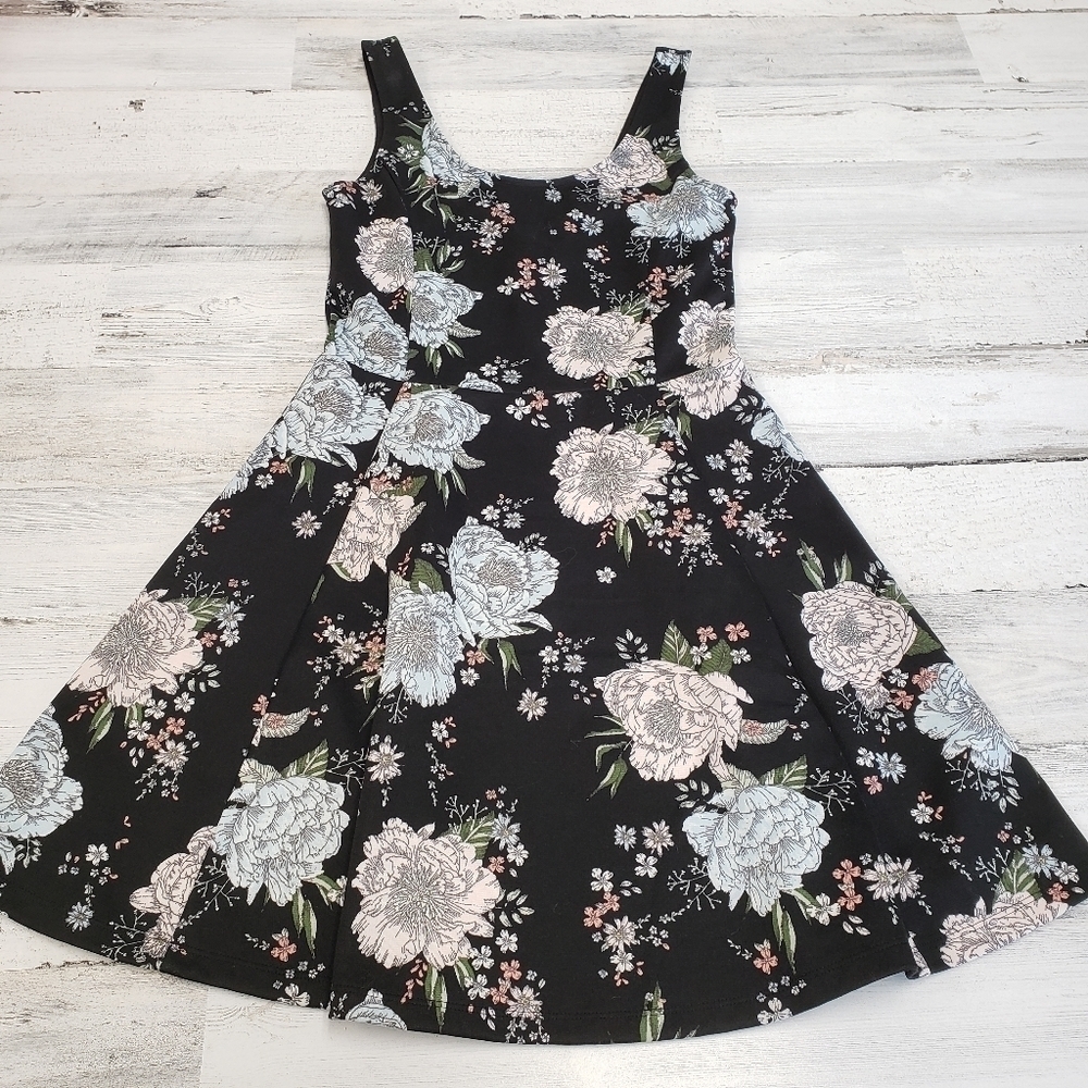 Divided Womens Floral Skater Dress Size 6 - Picture 1 of 5